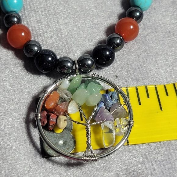 Magnetized Hematite 7 Chakra Bracelet - Picture 12 of 16